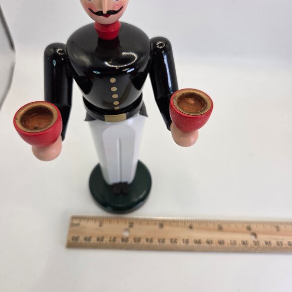 Erzgebirge German Candle Holder Soldier Volkskunst Seiffen Schalling - Picture 9 of 14